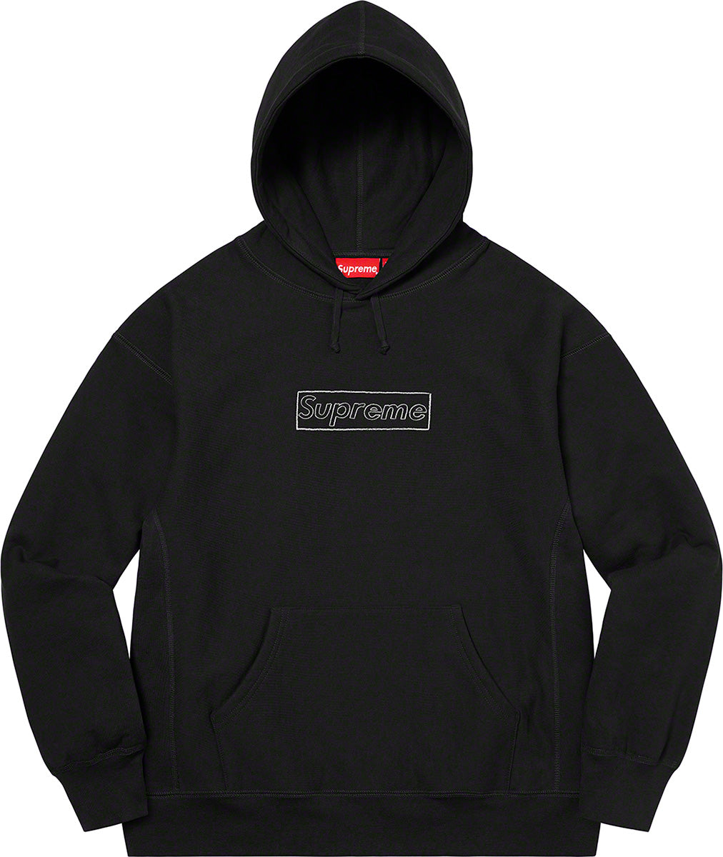 Supreme Kaws Chalk Logo Hooded Sweatshirt