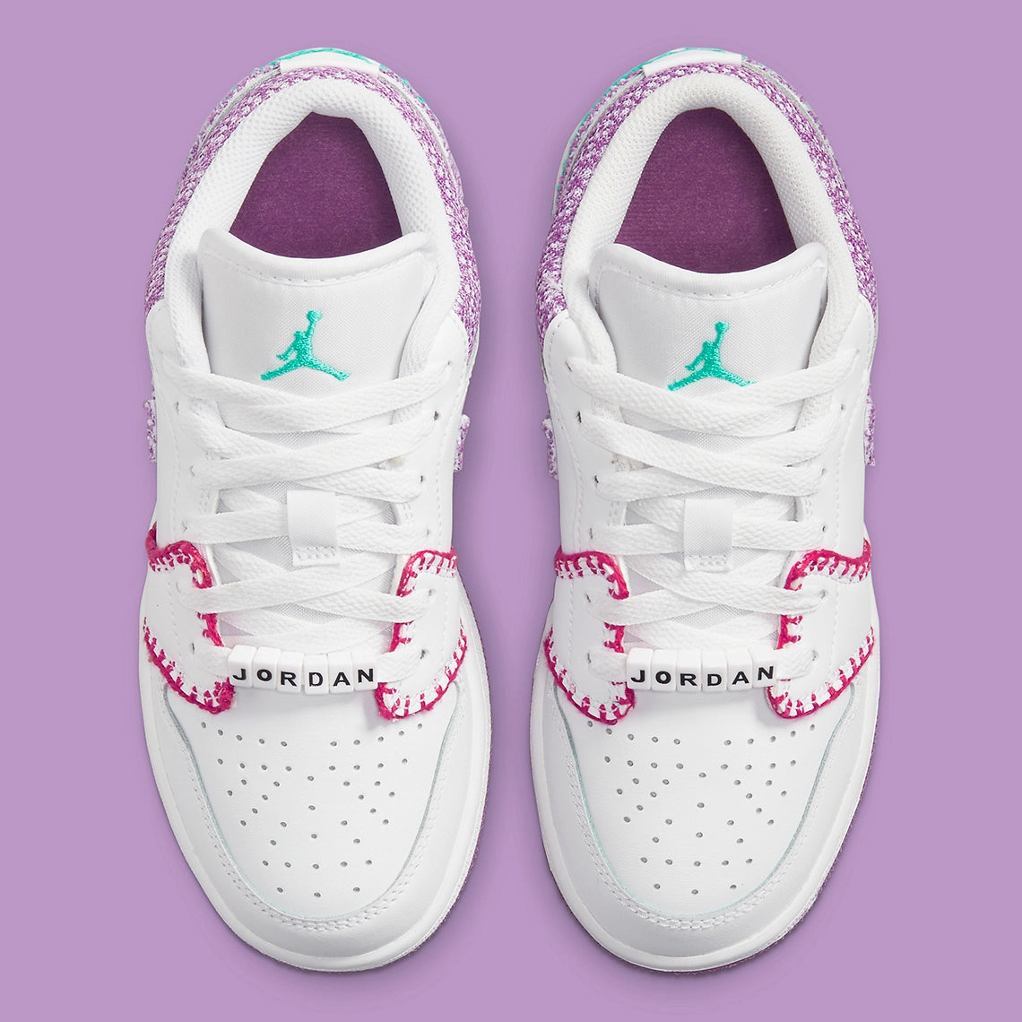 Air Jordan 1 Low White Light Bordeaux