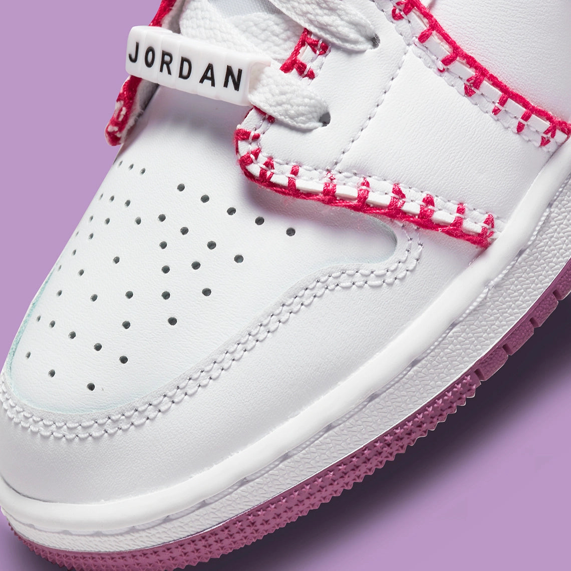 Air Jordan 1 Low White Light Bordeaux