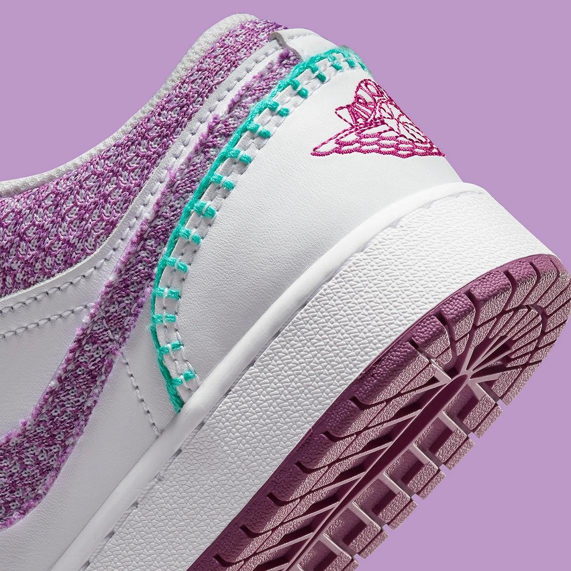 Air Jordan 1 Low White Light Bordeaux
