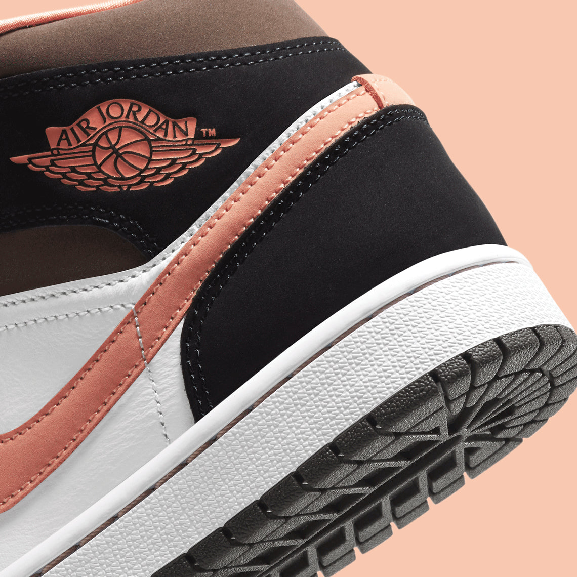 Jordan 1 Mid Peach Mocha