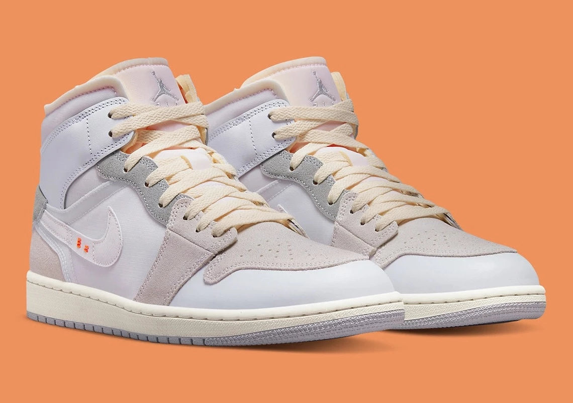 Air Jordan 1 Mid SE Craft Inside Out White Grey