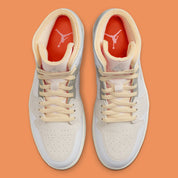 Air Jordan 1 Mid SE Craft Inside Out White Grey