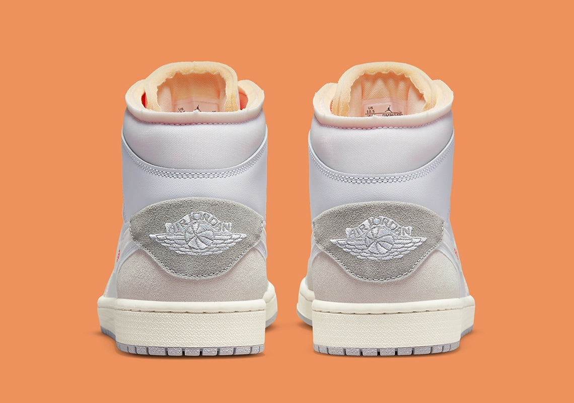 Air Jordan 1 Mid SE Craft Inside Out White Grey