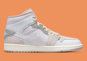 Air Jordan 1 Mid SE Craft Inside Out White Grey