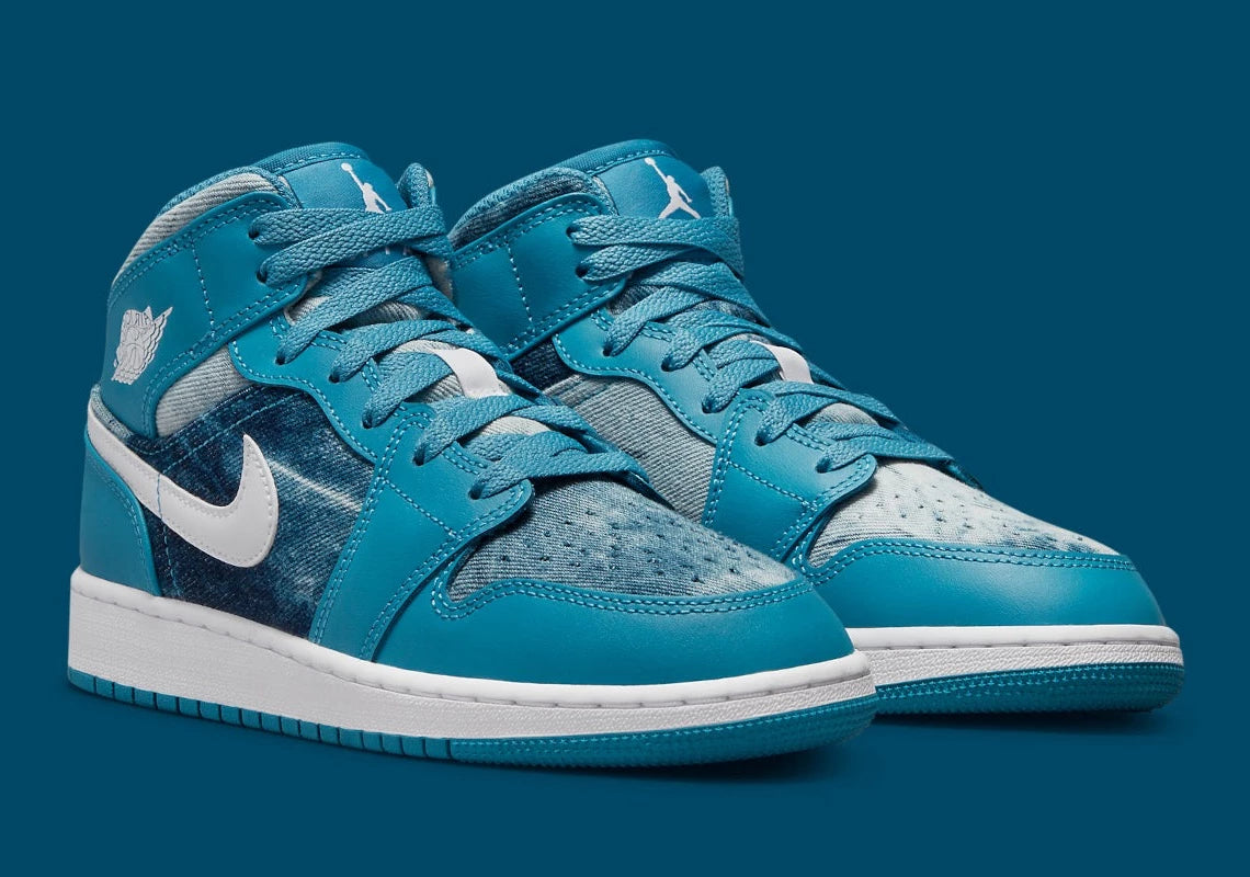 Air Jordan 1 Mid Washed Denim – GlobalSneakers Air Jordan 1 Mid Washed Denim – GlobalSneakers