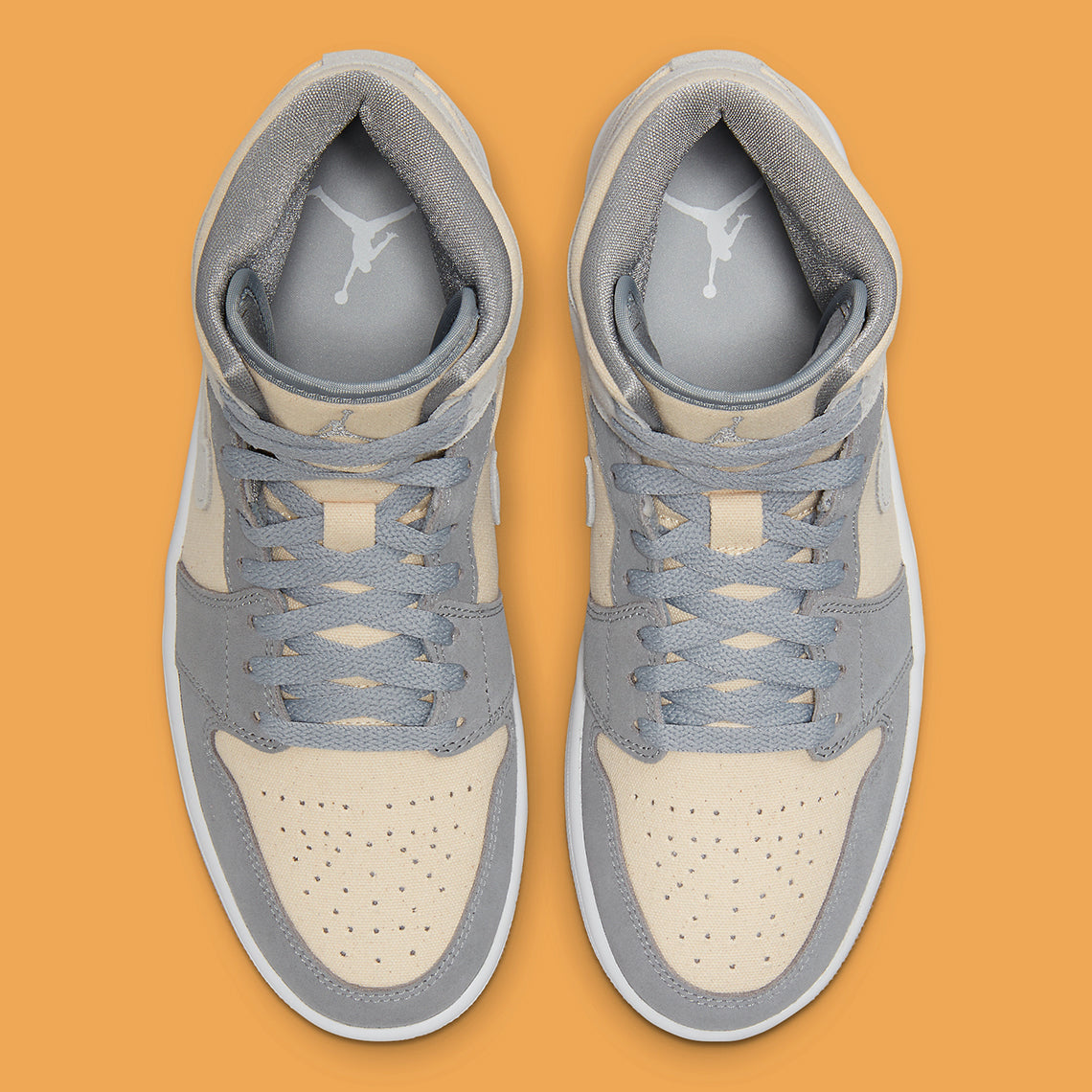 Air Jordan 1 Mid Coconut Milk Particle Grey