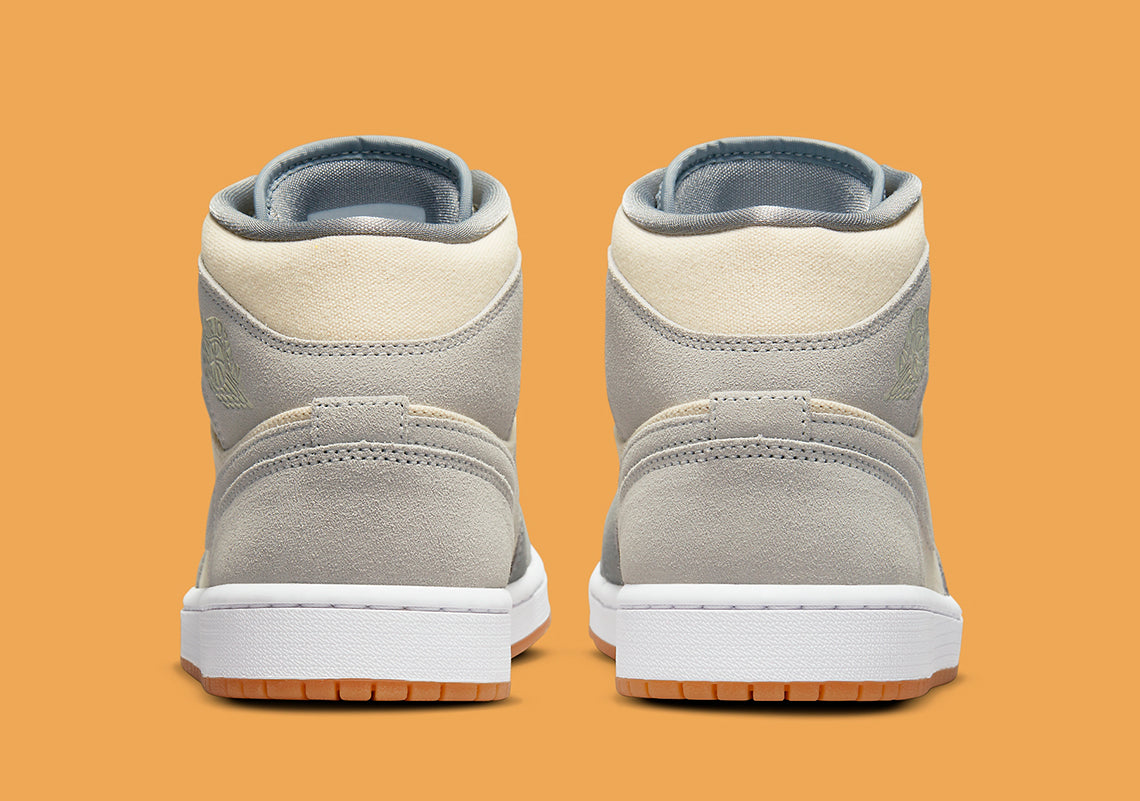 Air Jordan 1 Mid Coconut Milk Particle Grey