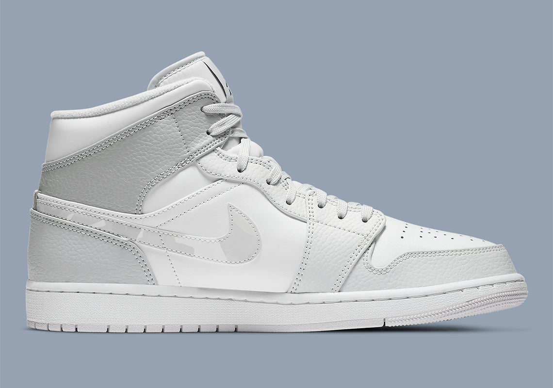 Air Jordan 1 Mid Grey Camo