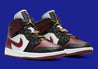 Air Jordan 1 Mid SE Black Dark Beetroot