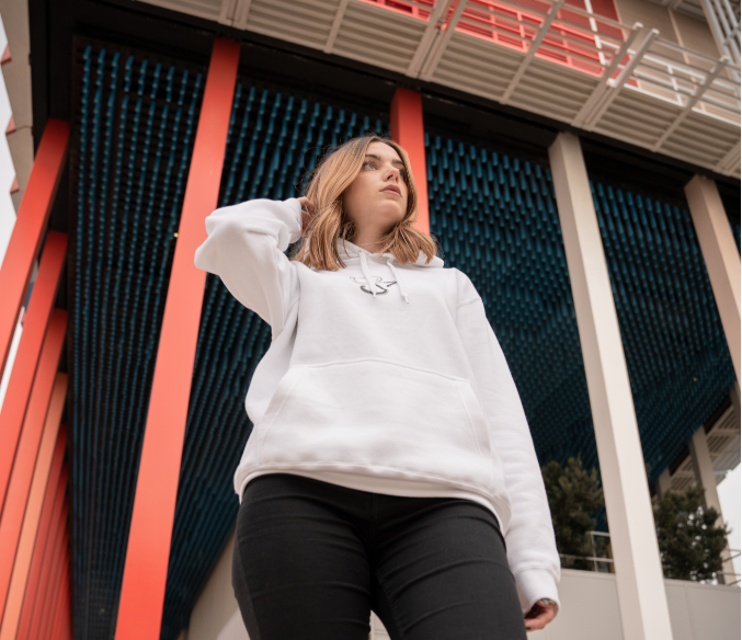 Sweat à capuche - "GS20 Blanc"