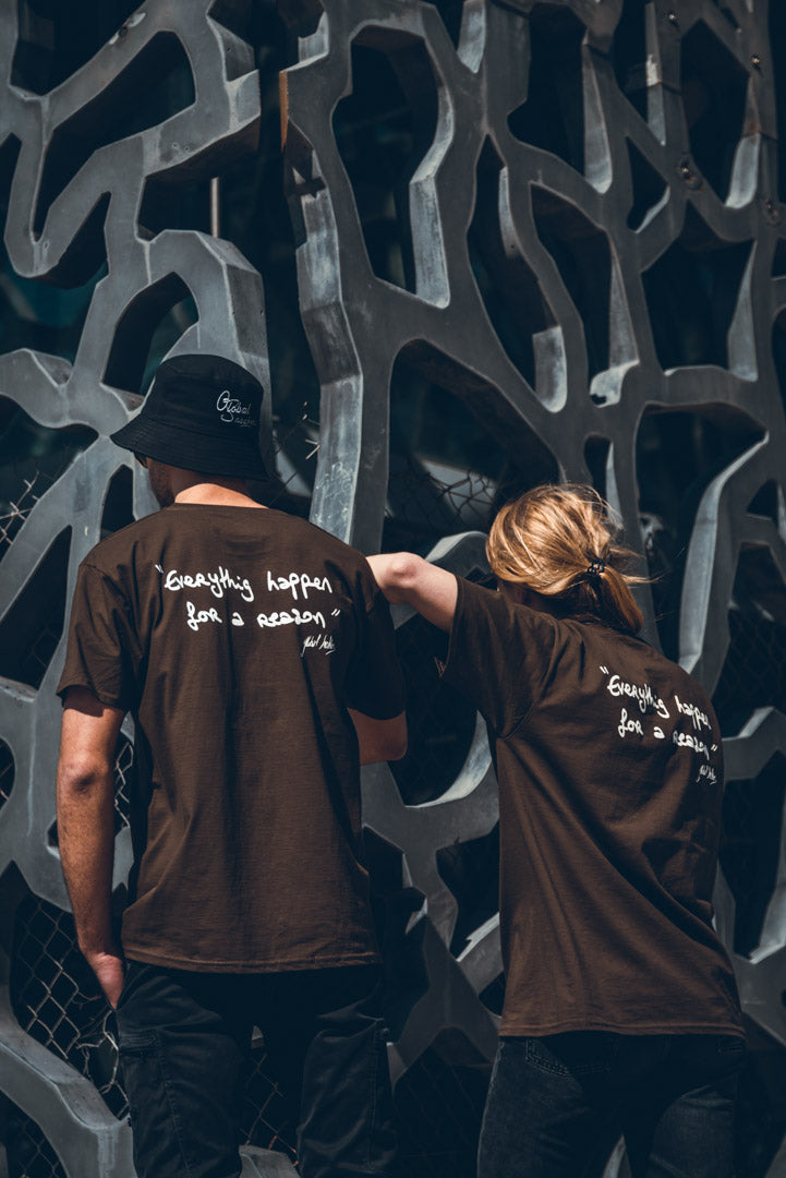 T-shirt - "Cop Your Dreams" marron