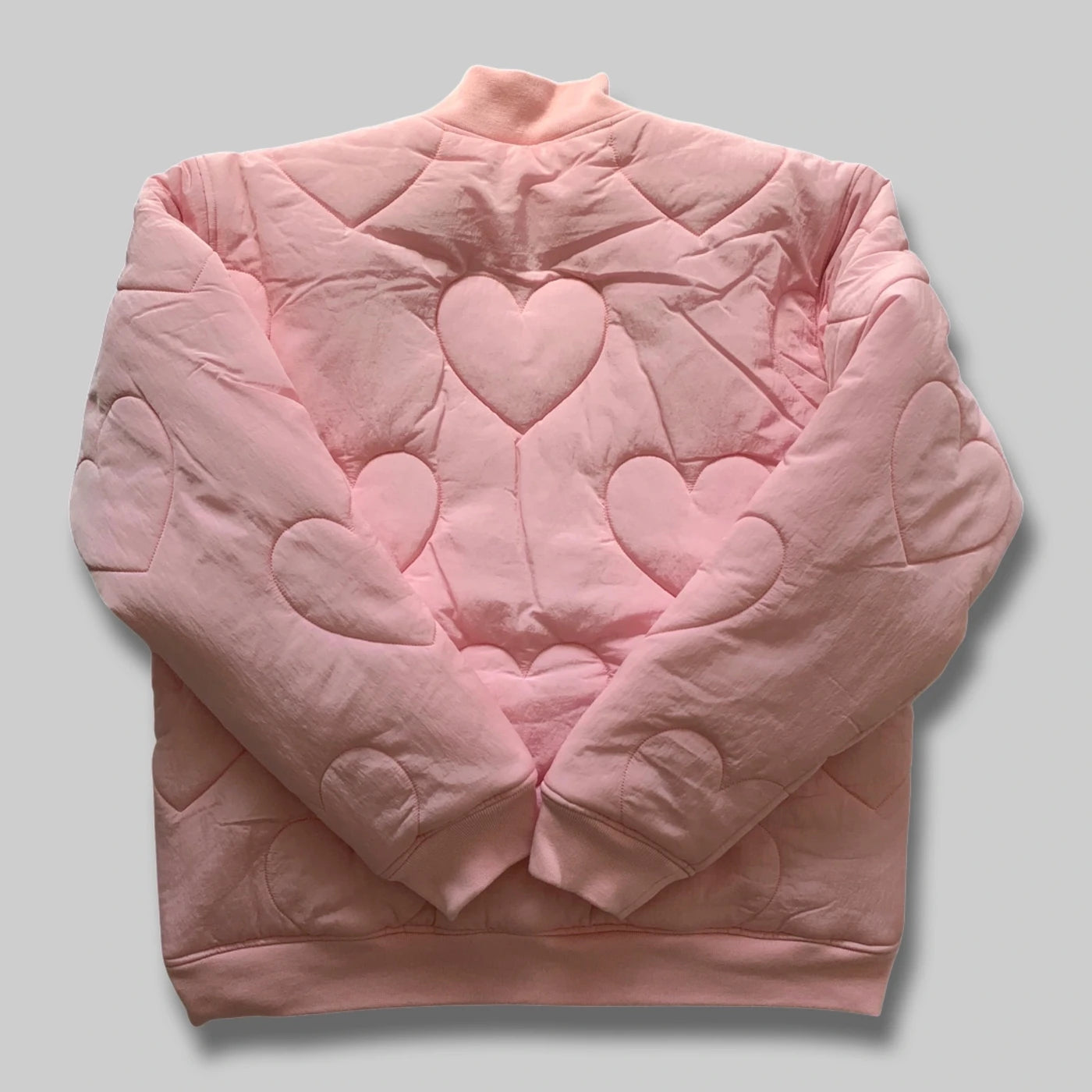 Nike pink heart bomber best sale jacket