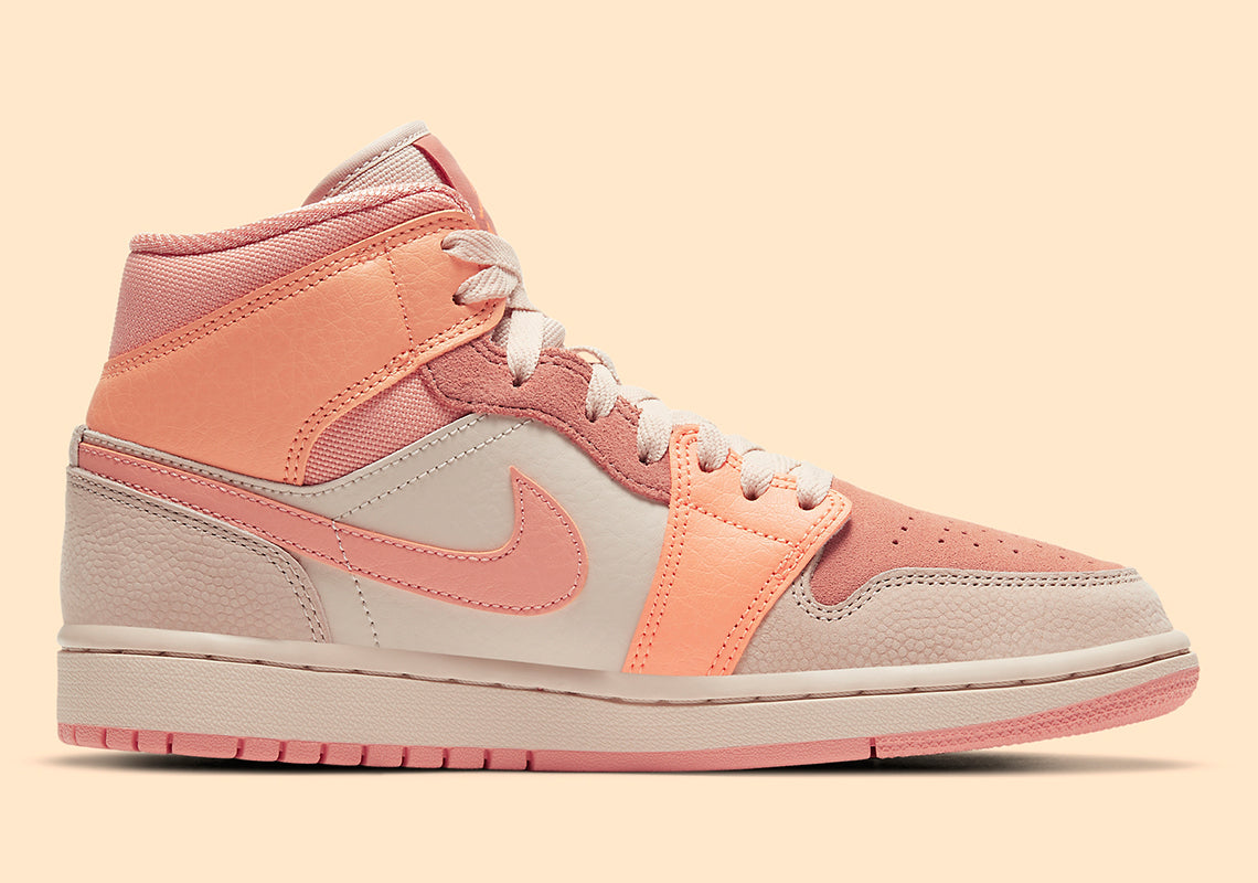 Jordan 1 Mid Apricot Orange