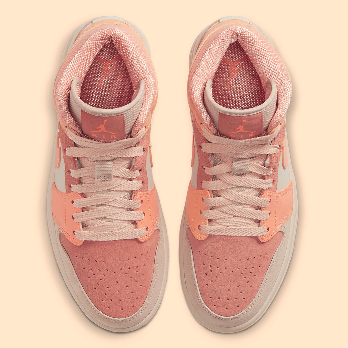 Jordan 1 Mid Apricot Orange