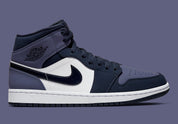 Jordan 1 Mid Obsidian Sanded Purple