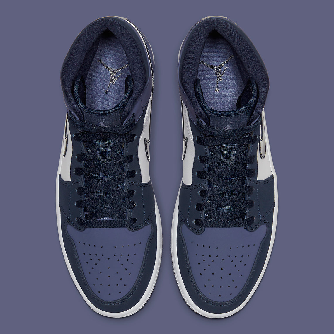 Jordan 1 Mid Obsidian Sanded Purple
