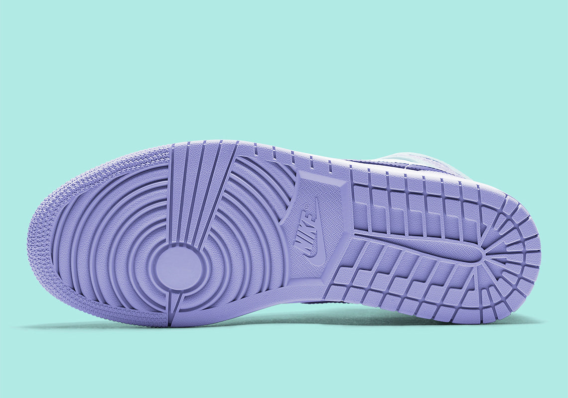 Jordan 1 Mid Purple Aqua