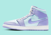Jordan 1 Mid Purple Aqua