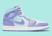 Jordan 1 Mid Purple Aqua