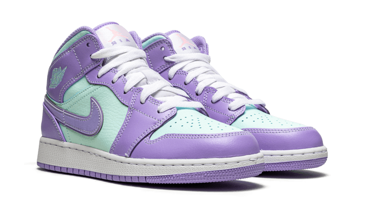 Jordan 1 Mid Purple Aqua â GlobalSneakers