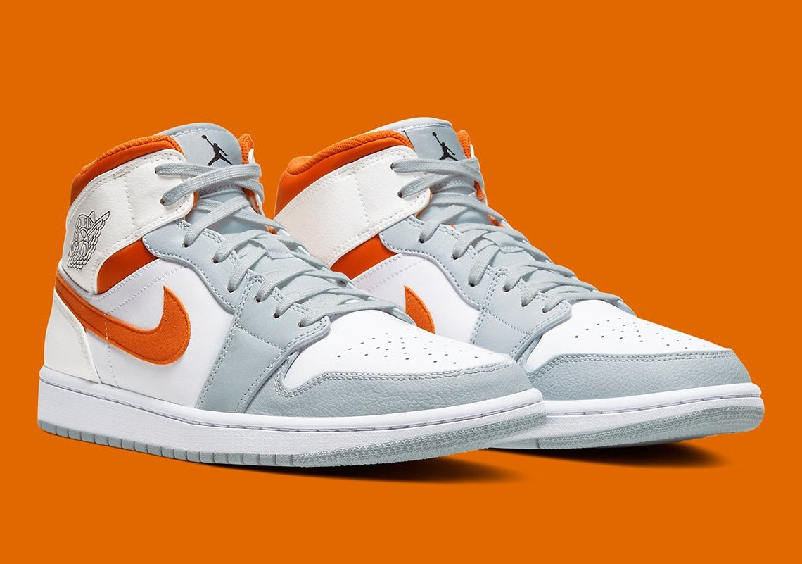 Jordan 1 Mid Starfish Pure Platinum