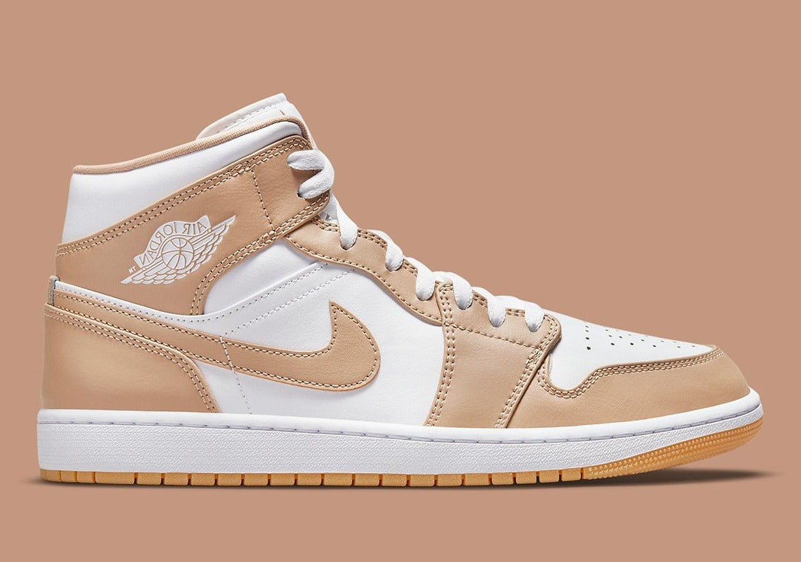 Jordan 1 Mid tan gum