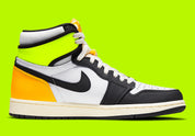 Jordan 1 Retro High White Black Volt University Gold