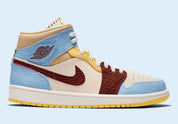 Air Jordan 1 Mid SE Fearless Maison Chateau Rouge