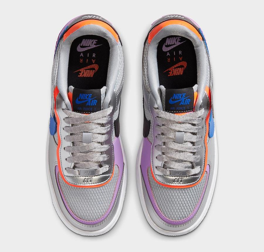 Nike Air Force 1 Shadow Metallic Silver