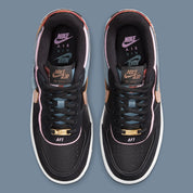 Nike Air Force 1 Shadow Black Light Arctic Pink Claystone Red