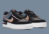 Nike Air Force 1 Shadow Black Light Arctic Pink Claystone Red