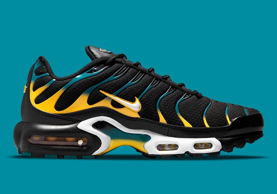 Nike Air Max Plus Black Teal Yellow