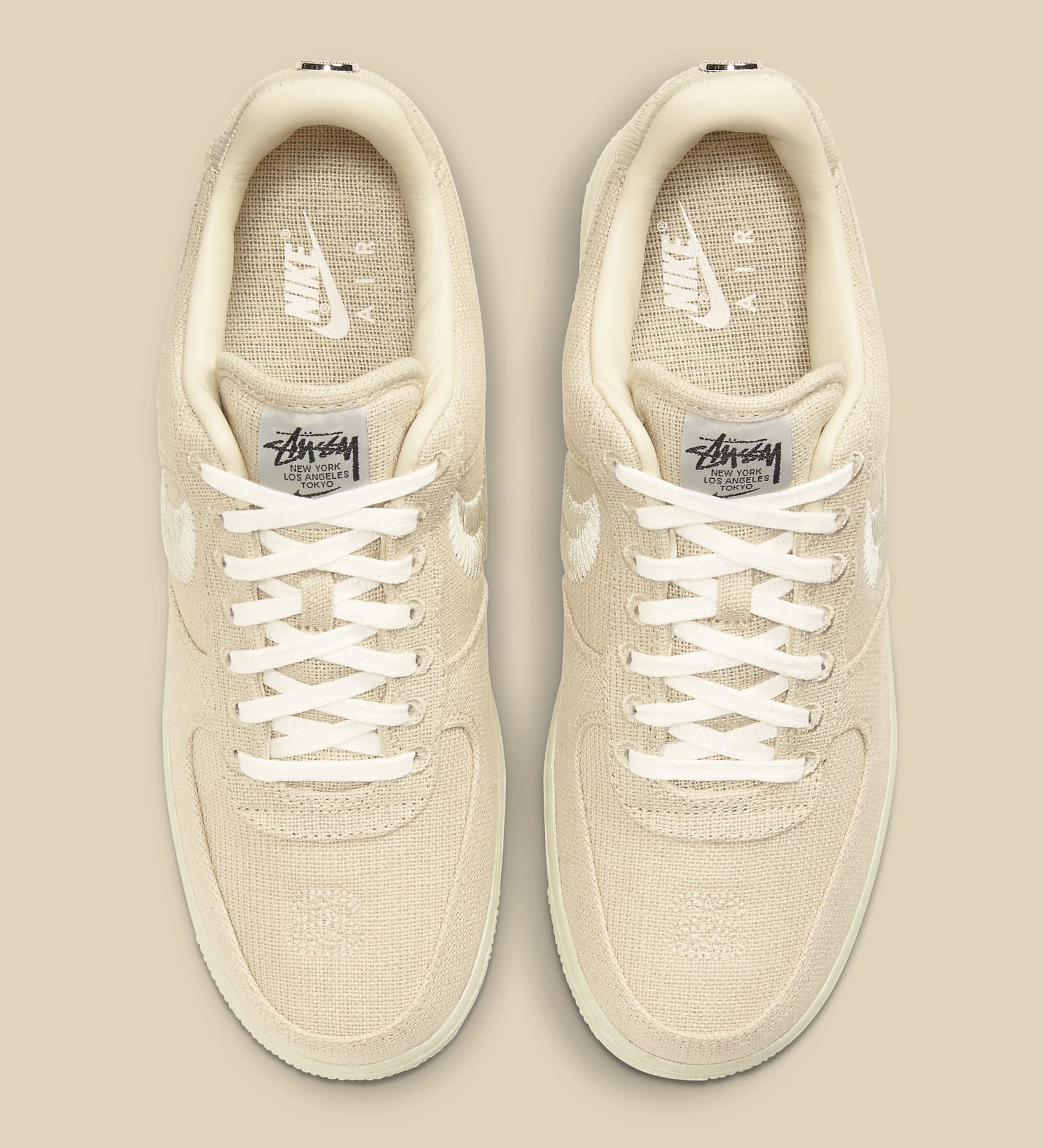 Air force 1 stussy​ vu de dessus