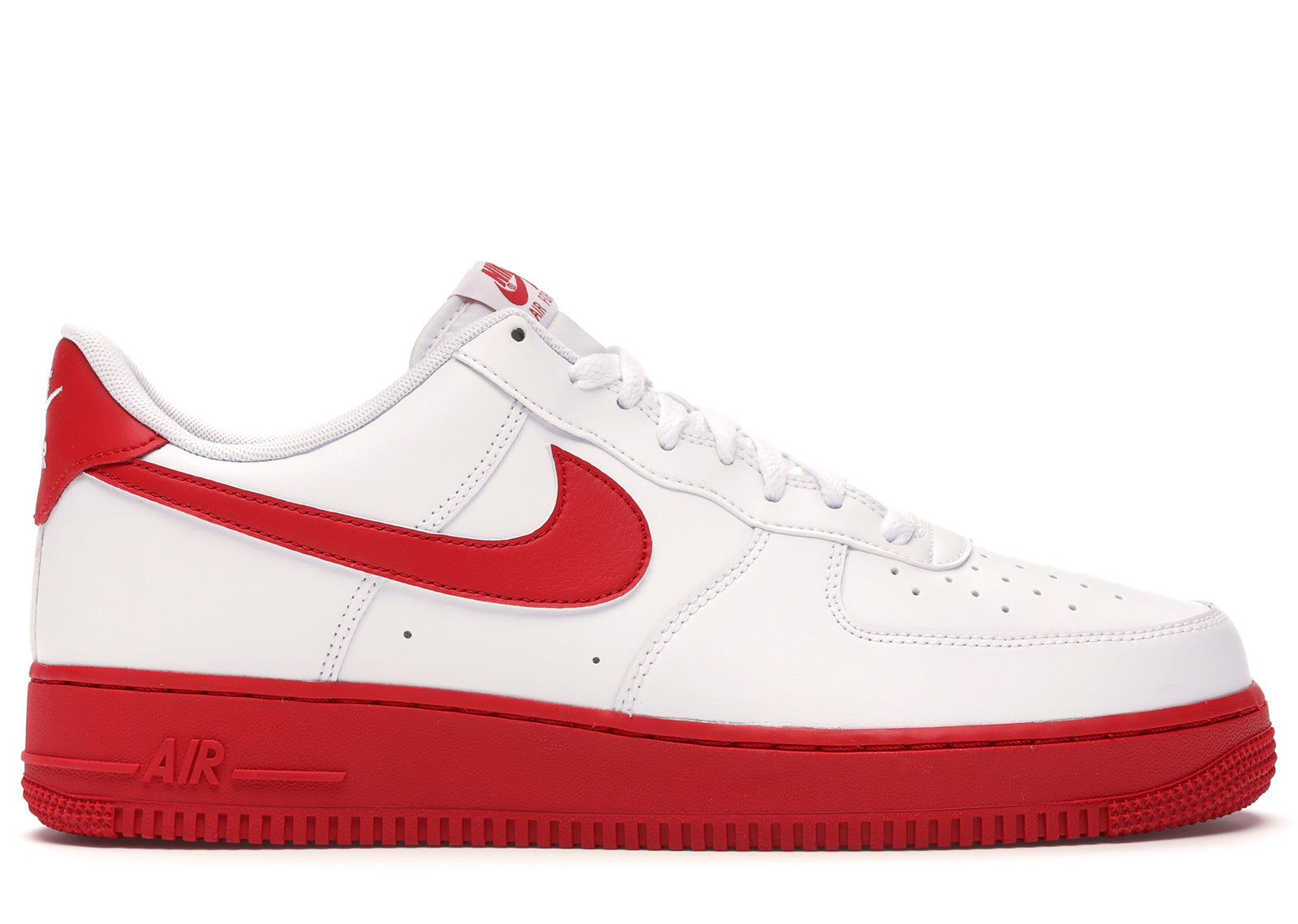 Chaussures Nike Nike Air Force Blanc Rouge Nike Air Force Low