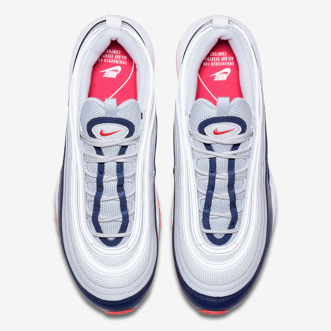 Nike Air Max 97 Midnight Navy Racer Pink Laser Orange