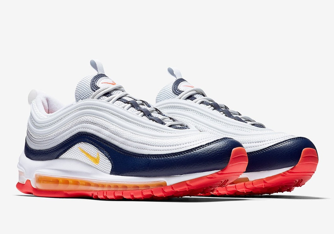 Nike Air Max 97 Midnight Navy Racer Pink Laser Orange