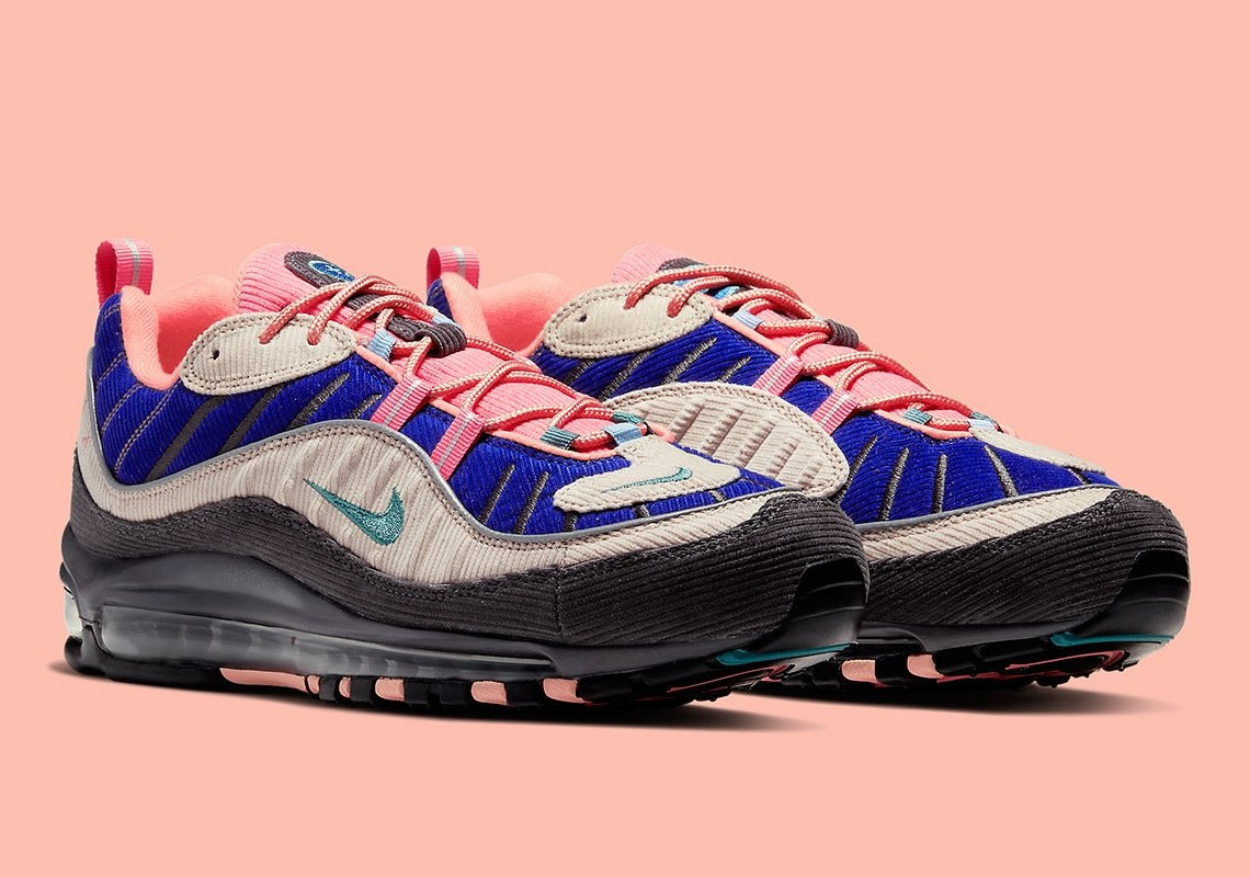 air max 98 trainers cargo khaki black desert sand bleached coral