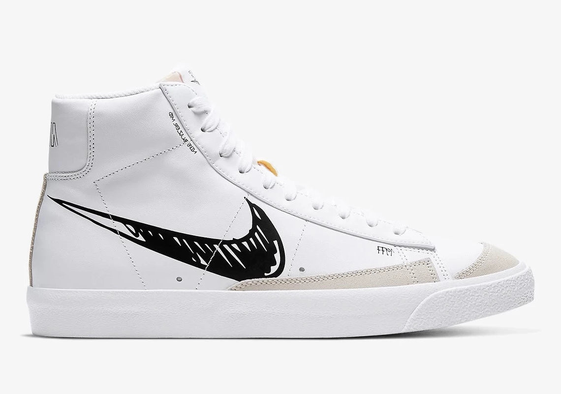 Nike - Blazer Mid 77 Sketch White Black