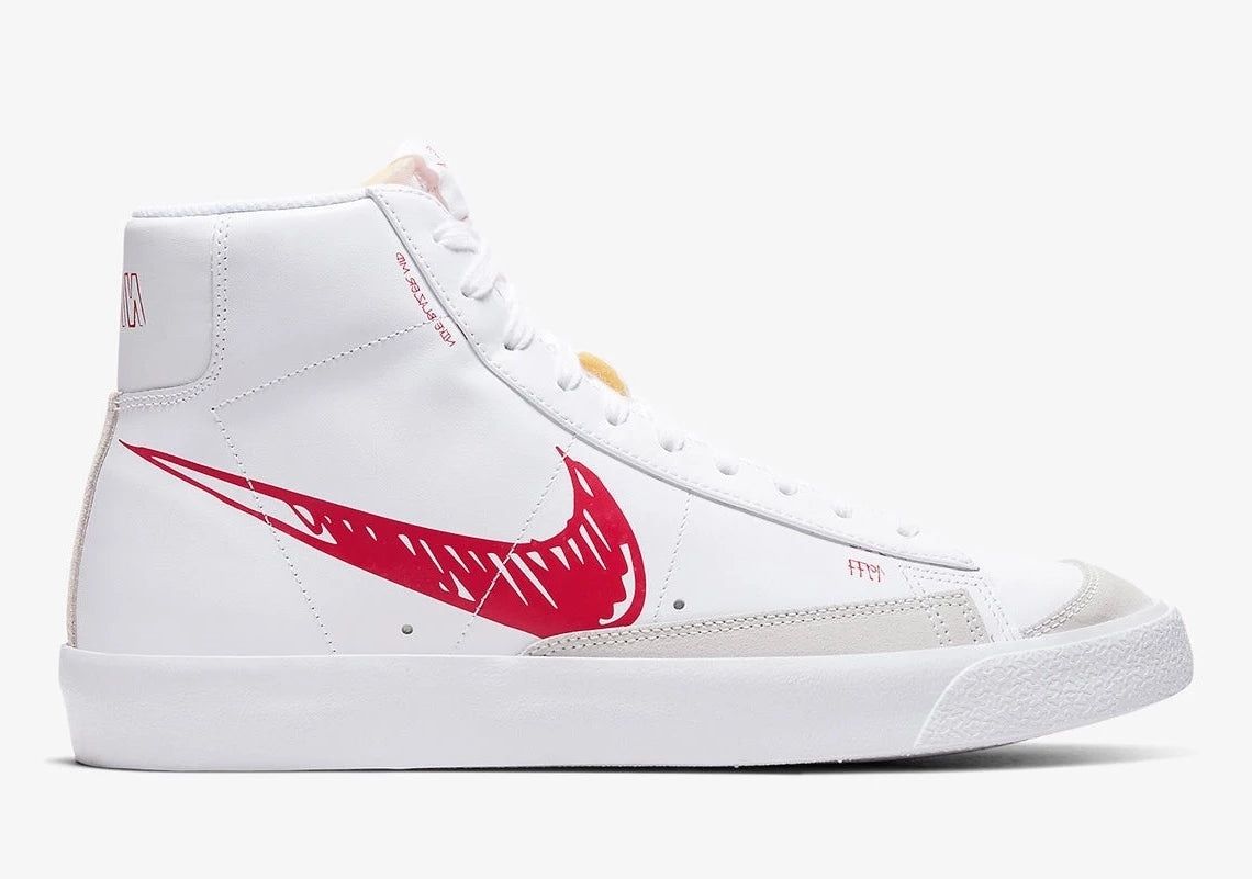 Nike - Blazer Mid 77 Sketch White Red