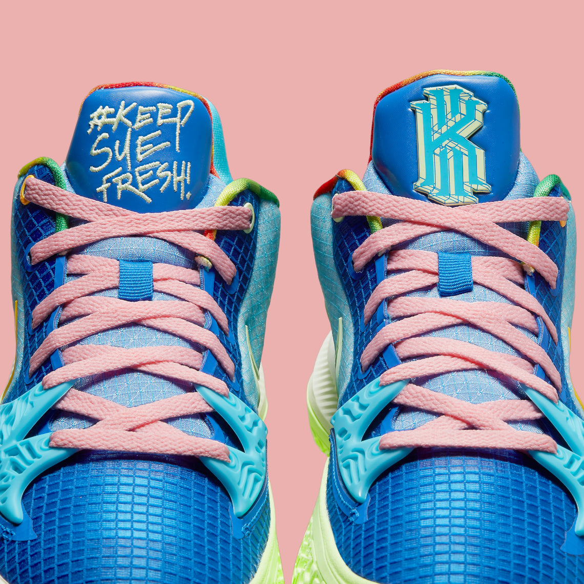 Blue and sales green kyrie 4