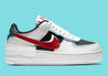 Nike Air Force 1 Shadow Bleached Aqua Chile Red