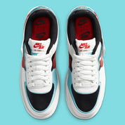 Nike Air Force 1 Shadow Bleached Aqua Chile Red
