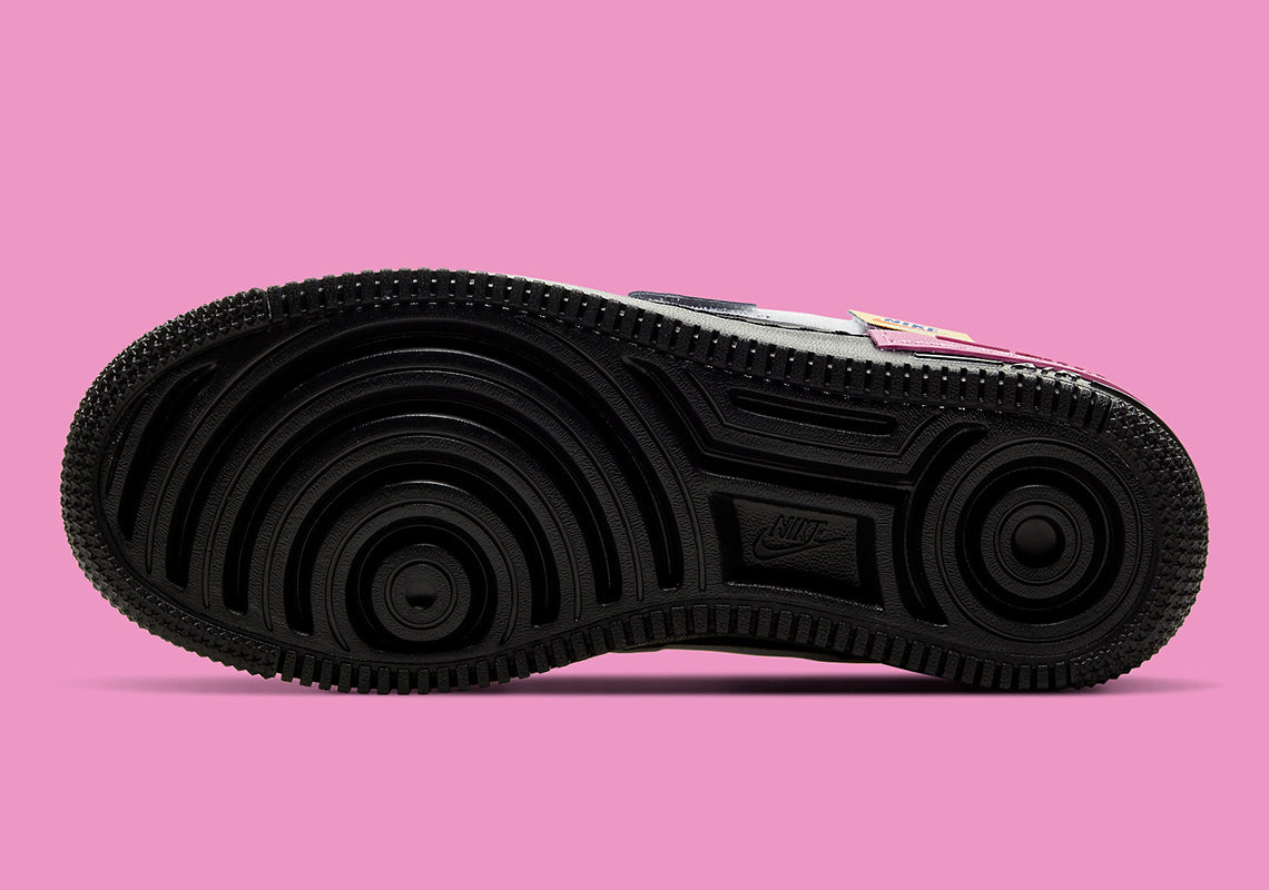 Nike Air Force 1 Shadow Removable Patches Black Pink GlobalSneakers