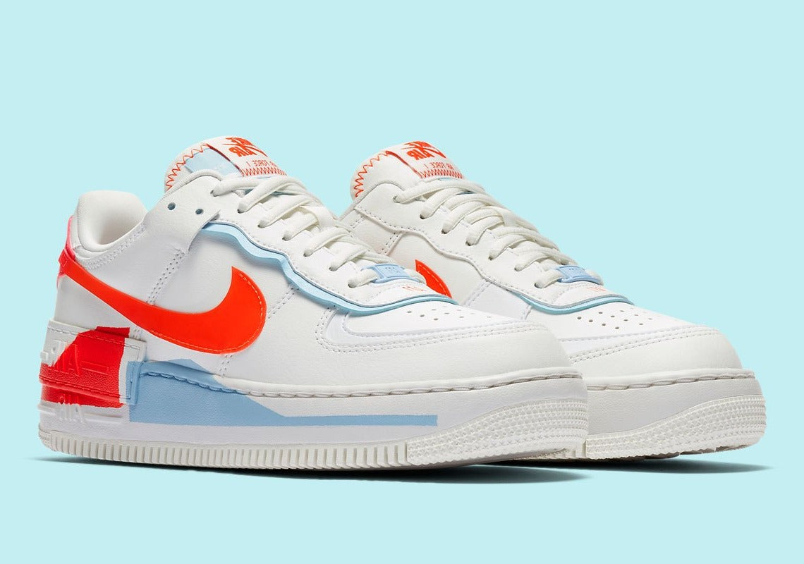 Nike Air Force 1 Shadow Summit White Team Orange