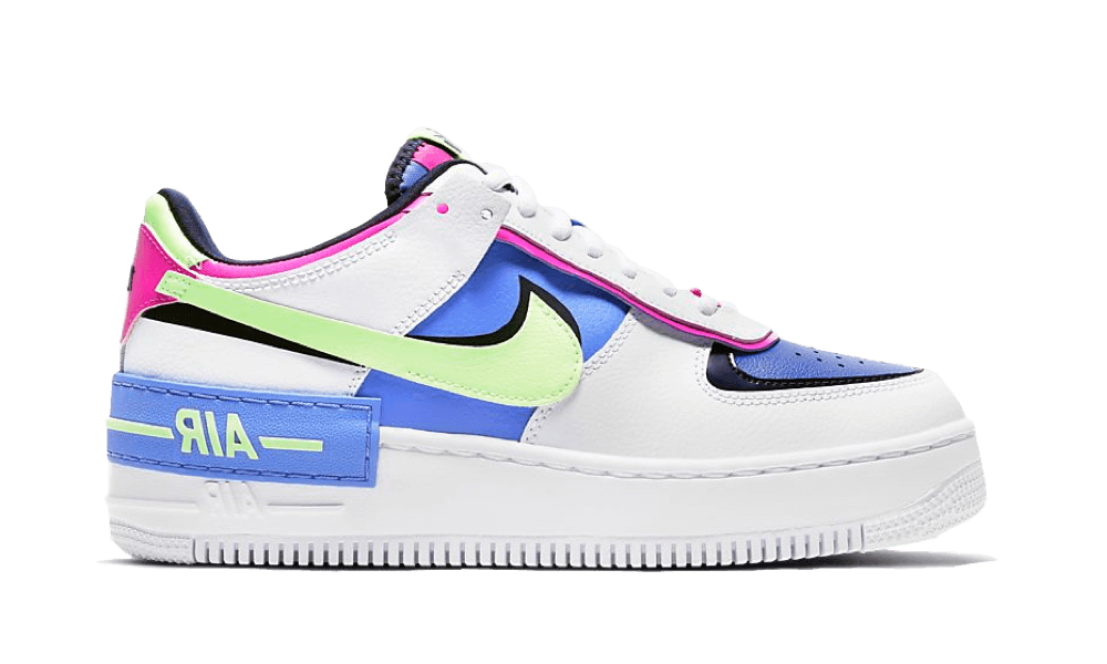 Nike Air Force 1 Shadow White Sapphire Barely Volt