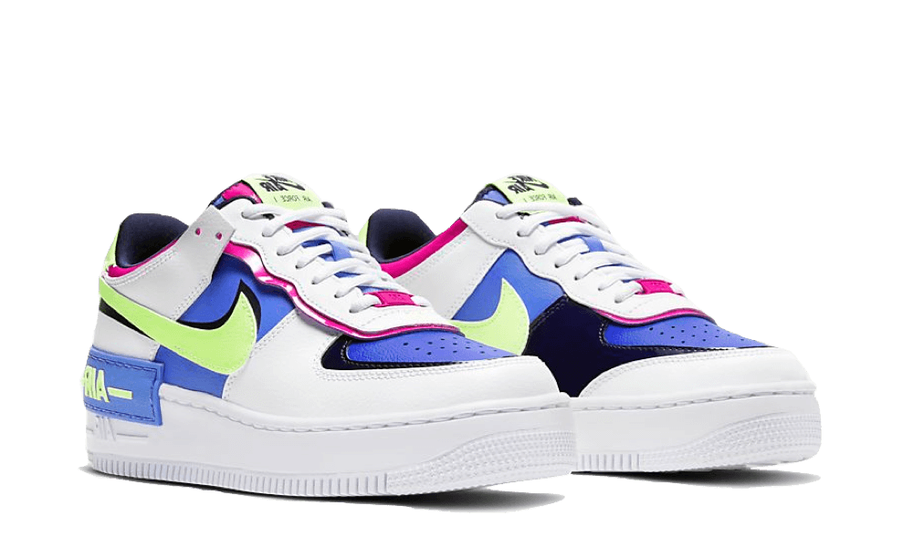 Nike Air Force 1 Shadow White Sapphire Barely Volt