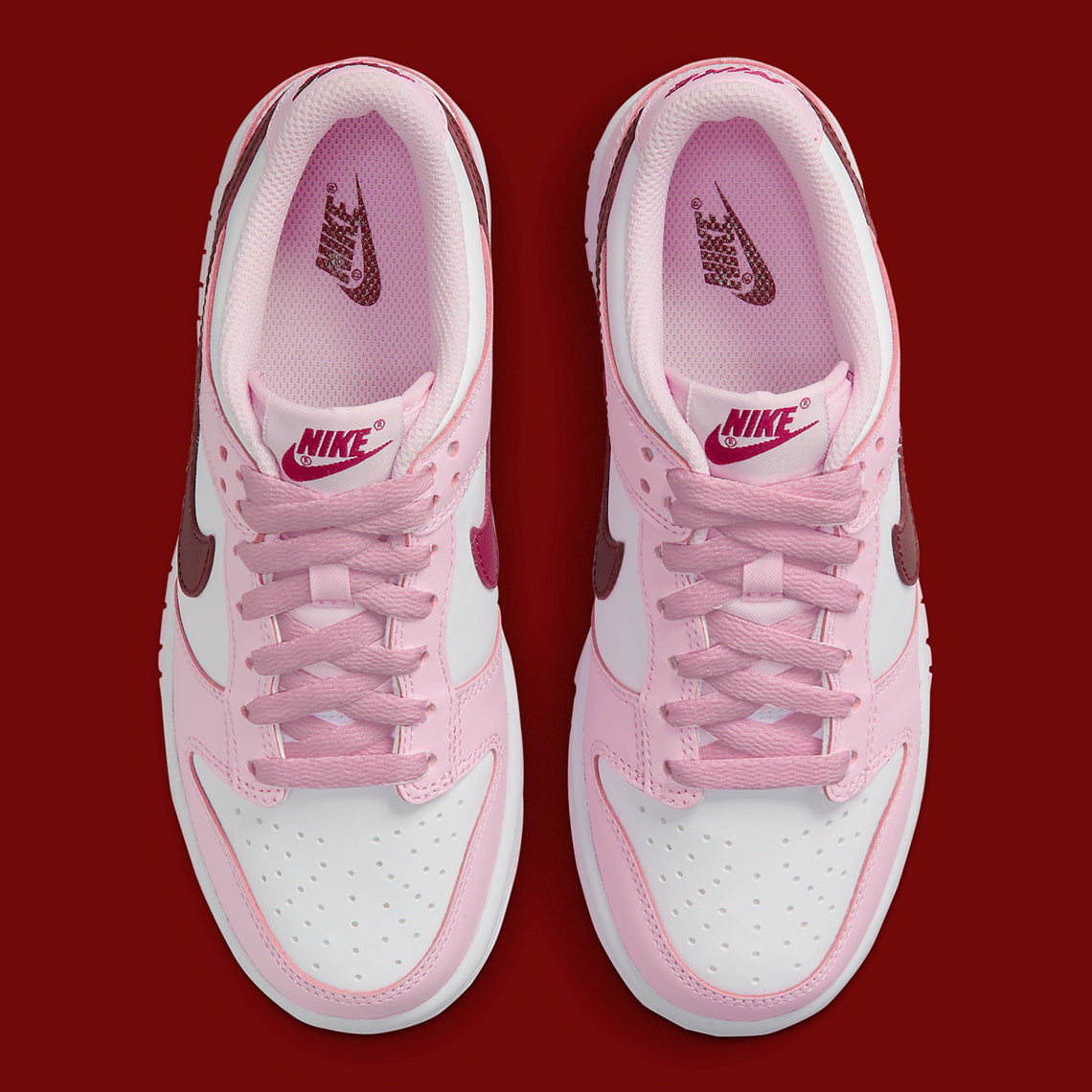 Nike Dunk Low Pink Foam Red White
