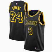 Nike Los Angeles Lakers Kobe Bryant Black Mamba City Edition Swingman Jersey Black/Gold