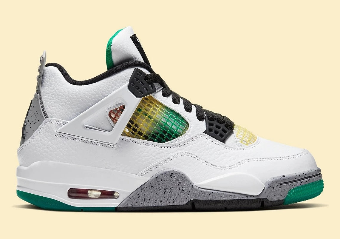 Air Jordan 4 Retro Lucid Green Rasta